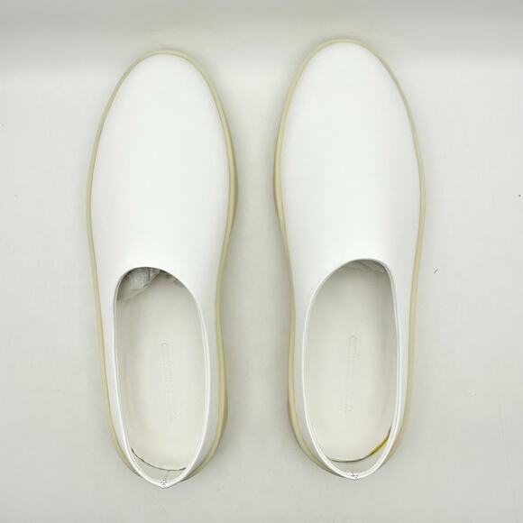 Wolf & Shepherd Mens Cruise Mule Slip On Shoes US 11 EU 44 White NIB